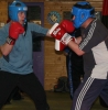 Action from the new beginners sparring class