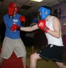 Sparring action from the level 1 class