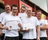 Pictured are just some of the ProKickers who passed their Green belt and all move to the next level of kickboxing excellence