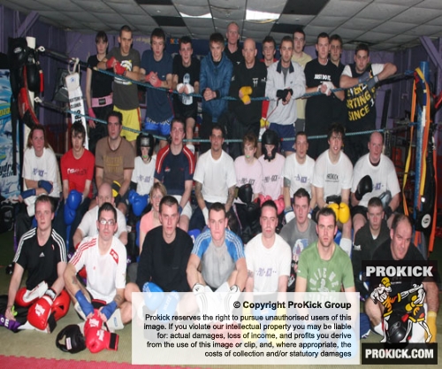 A New kickboxing Sparring class kicked off tonight, over looked by some of ProKick fighters standing in the ring