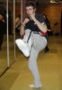 Another one of ProKick's latest beginners working hard in the second week of the beginner's course