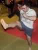 Another one of ProKick's latest beginners working hard in the second week of the beginner's course.