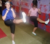 Some more of ProKick's latest beginners working hard in the second week of the beginner's course.