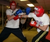 Some action from the beginners sparring class