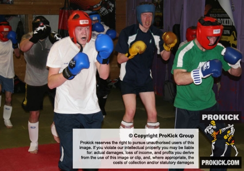 Prokick beginners sparring classes, tough fitness tests