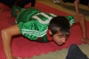 Push ups galore was part of the warm-up this morning