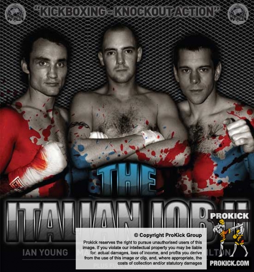 Poster for the Italian Job II kickboxing event at the Park Avenue hotel