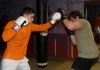 ProKick fighter Karl McBlain teams up with Level 2 sparring course member Jonathan O'Neill on the level 1 sparring course first night.