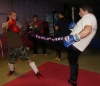 ProKick members Russell Johnston and Chris Truesdale team up on the level 1 sparring course first night.