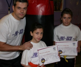 Colin Higginson with daughters Chloe and Sophie