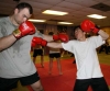 English teacher Hiro, punches Slovakian super heavyweight Giant Miro Herda.