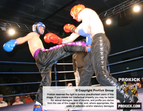 Norbert in his debut bout against Gary Minogue