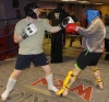 ProKick members David Malcolm and Ryan McIlwaine sparring on the final evening of ProKick HQ's Level 2 Sparring Class.