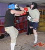 ProKick members Ryan McIlwaine and Darren Pope sparring on the final evening of ProKick HQ's Level 2 Sparring Class.