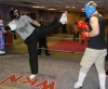 ProKick members Martin Patterson and Darren Pope sparring on the final evening of ProKick HQ's Level 2 Sparring Class.