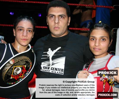 Nora Anwer won the Malta world cup pictured here with her belt and team members