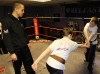 Jamie Phillips and Kyle Morrison being assessed on their self defence techniques by senior member of the ProKick team and Ballynahinch Instructor Davy Foster.