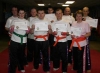 Pictured new green belts in the Art of ProKick Kickboxing - The grading was only for kickboxing students attempting yellow, orange and a selected few for green belt levels the third Level.