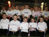 Some of the ProKick Kids (pictured) who took a step up the ladder of excellence as they attempted grades from yellow right up to purple belt levels.