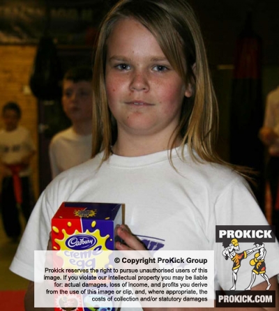 Hayley Paton wins follow competition at the ProKick kickboxing Easter Competition