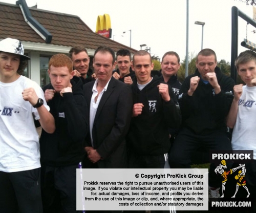 The Prokickers stop off at McDonald's on their way to Waterford