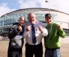 Marty Cox Junior and Senior with ex boxing great, Paul Douglas at the Waterfront Hall