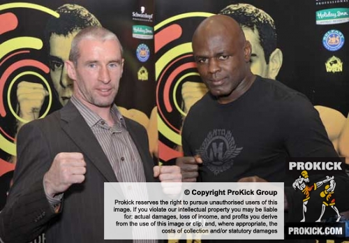 Ken Horan travelled all the way from Galway to attend the launch, pictured here with Ernesto Hoost