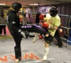 ProKick member Lee Morisson kicks out on the last week of ProKick HQ's beginner sparring course.