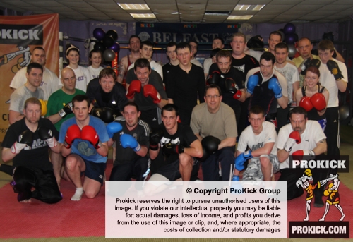 Yet another new packed beginners class finished this evening at ProKick Gym, East Belfast