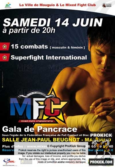 Poster of the Mixed Martial Arts Championship  -  Gala de Pancrace