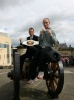 Ian Young and Darren Dougan at Derrys Walls ahead of the big match