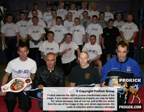 Prokick Gym kickboxing members get behind the Fighters for the Brawl On the Wall