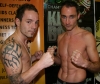 Ian Young (Right) NI Vs. Uwe Menzzer Germany - ahead of the big fight at the weigh