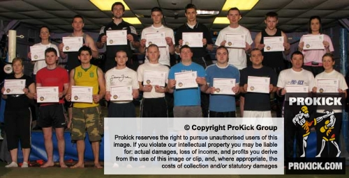 Some of the Prokick members who took the grading test at Prokick at the weekend