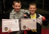 Sean and Michael travelled from Lisburn on Sunday to sit the test for their first belt - Yellow