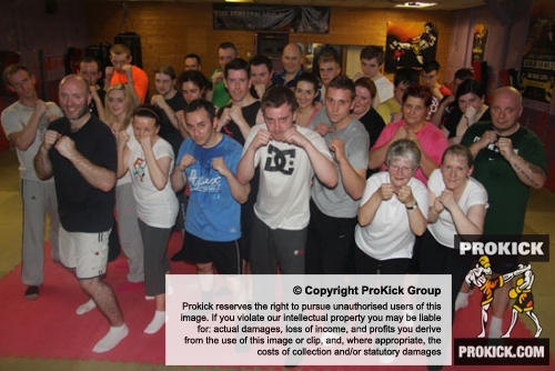 A packed house of new beginner signed up and kicked off tonight at the ProKick Gym in the east of the city - over 20 brand new kickboxer