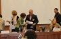 Carl Emery with Dr King at the Human Rights Council conference.