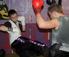 ProKick member Martin Gibson sparring with Chris Hughes