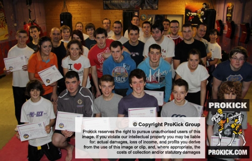 New ProKick 'belters' posing happily after a hard grading day at ProKick HQ