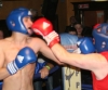 ProKick's Andrew Duffin takes a hard shot in his first boxing fight in Kilkenny