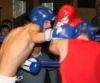 ProKick's Andrew Duffin lands a hard right hook in his first boxing fight in Kilkenny