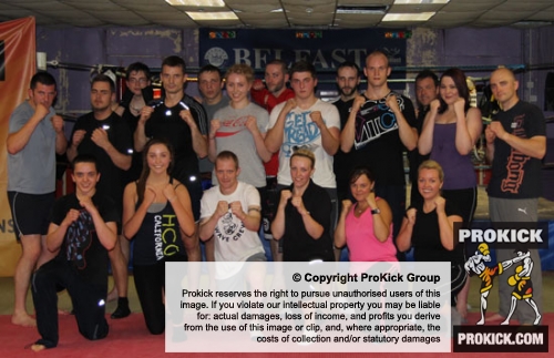 A new 6 week kickboxing course for beginners kicked off at the ProKick Gym - over 20 new wannabe kickboxers started the sport of ProKick Kickboxing