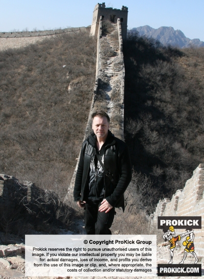 Billy Murray on the Great Wall of China