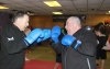 Billy Murray calls the shots for Nicolas Issenhart on Day 5 of Billy's Boot Camp at ProKick HQ.