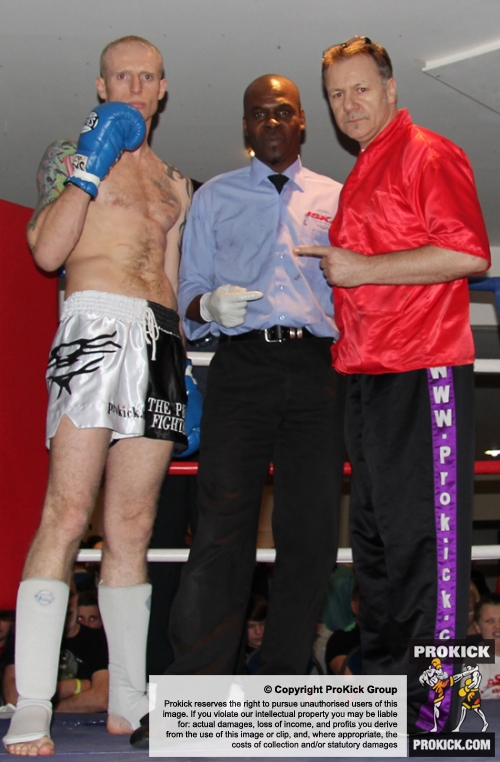 ProKick's Darren McMullan before his K1 style match on 25th February 2012 in Staines, Essex.