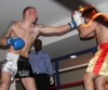ProKick's Darren McMullan lands a hard jab on opponent Chris Lovell during their K1 style match on 25th February 2012 in Staines, Essex.