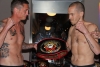 WKN British Amateur Full-Contact Title Full-Contract  Davy Foster (Left)  66kg and Scott Bryant (right) hit the scales at 65kg