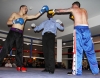 ProKick's Davy Foster touches gloves with opponent Scott Bryant on 25th February 2012 in Staines, Essex.