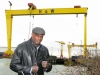 K1 Martial Arts Super Star - Ernesto Hoost hit Belfast Northern Ireland with a bang - Mr Perfect A Giant Amongst Giants, pictured at Belfast Landmark  'The Samson and Goliath Shipyard Cranes'
