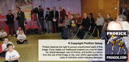 The ProKick parents enjoy the First Minister's visit to ProKick HQ and especially listening to his kind words about their great achievements.